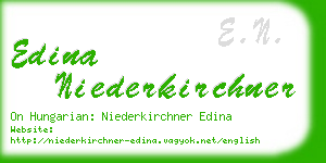 edina niederkirchner business card